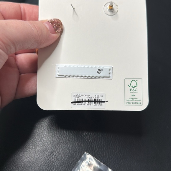 J. Crew Oversized Double-Square Link Earrings - Picture 6 of 6